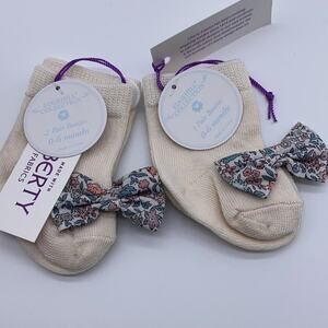 2 Pack Edgehill Collection Liberty of London Bow Crew Sock Size 0-6 mo…